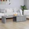 Mesa de centro de madera contrachapada gris Sonoma 150x50x35 cm 1