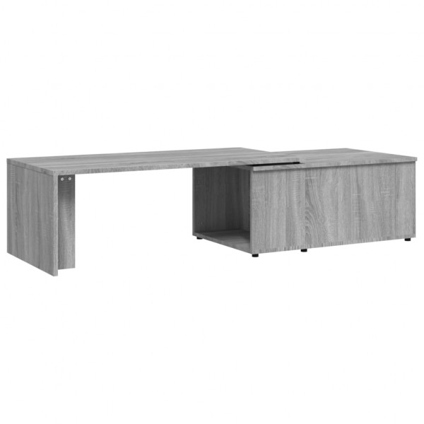 Mesa de centro de madera contrachapada gris Sonoma 150x50x35 cm M 2