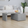 Mesa de centro de madera contrachapada gris Sonoma 150x50x35 cm 3
