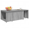 Mesa de centro de madera contrachapada gris Sonoma 150x50x35 cm 5
