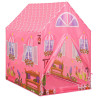 Tenda de brincar infantil com 250 bolas 69x94x104 cm rosa 4