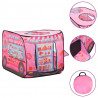 Tenda de brincar infantil com 250 bolas 70x112x70 cm rosa 3