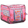 Tenda de brincar infantil com 250 bolas 70x112x70 cm rosa 4