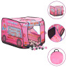 Tenda de brincar infantil com 250 bolas 70x112x70 cm rosa 1