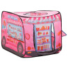 Tenda de brincar infantil com 250 bolas 70x112x70 cm rosa 4