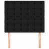 Cabeceira de cama 2 pcs tecido 80x5x78/88 cm preto 3