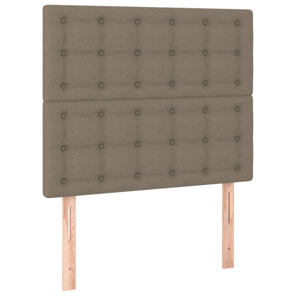 Cabeceros 2 unidades tela gris taupe 80x5x78/88 cm M 2