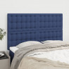 Cabeceira de cama 4 pcs tecido 72x5x78/88 cm azul 1