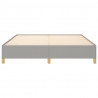 Estrutura de cama sem colchão 160x200 cm tecido cinzento-claro 5