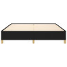 Estructura de cama box spring tela negro 160x200 cm 5