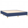 Estructura de cama box spring tela azul 160x200 cm 4
