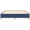 Estructura de cama box spring tela azul 160x200 cm 5