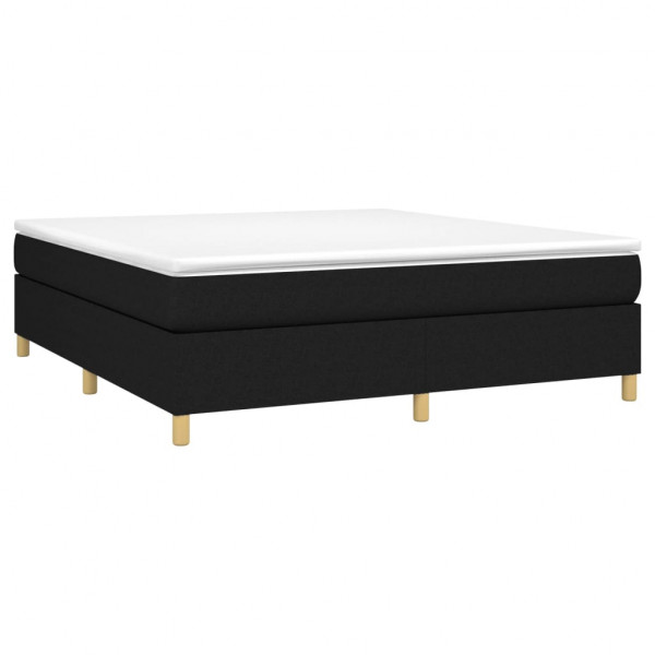 Estructura de cama box spring tela negro 180x200 cm M 3