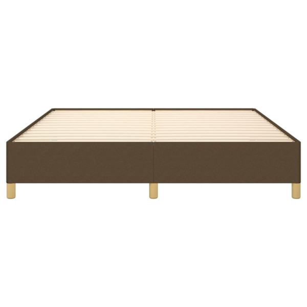 Estructura de cama box spring tela marrón 180x200 cm M 5