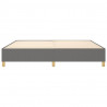 Estructura de cama box spring tela gris oscuro 200x200 cm 5