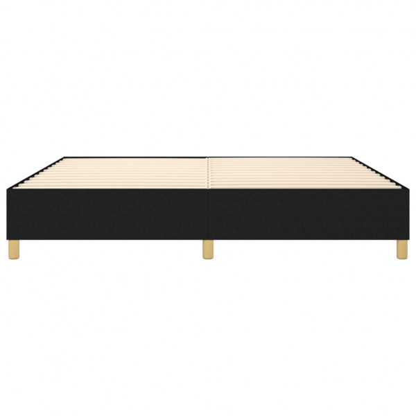 Estructura de cama box spring tela negro 200x200 cm M 5