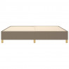 Estructura de cama box spring tela gris taupe 200x200 cm 5