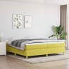 Estructura de cama box spring tela verde 200x200 cm 1