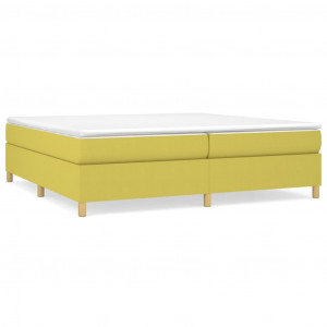 Estructura de cama box spring tela verde 200x200 cm H