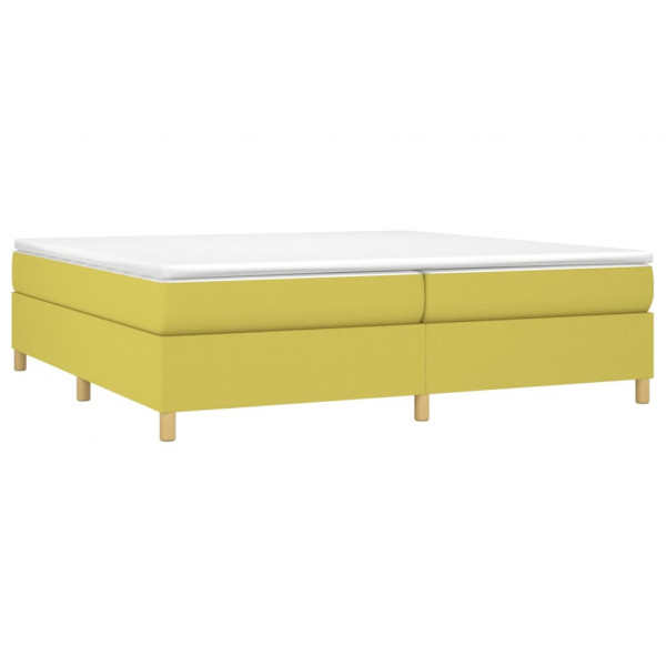 Estructura de cama box spring tela verde 200x200 cm M 3