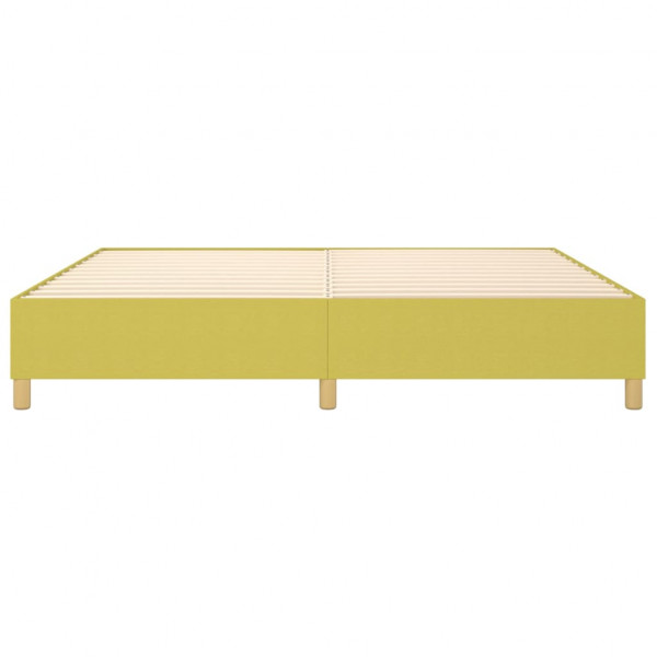 Estructura de cama box spring tela verde 200x200 cm M 5
