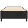 Estructura de cama box spring terciopelo negro 90x200 cm 5