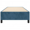 Estructura de cama box spring terciopelo azul oscuro 90x200 cm 5