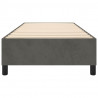 Estructura de cama box spring terciopelo gris oscuro 100x200 cm 5