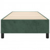 Estructura de cama box spring terciopelo verde oscuro 100x200cm 5
