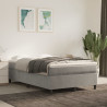 Estructura de cama box spring terciopelo gris claro 120x200 cm 1