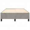Estrutura de cama sem colchão 120x200 cm veludo cinzento-claro 5