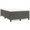 Estructura de cama box spring terciopelo gris oscuro 120x200 cm 2