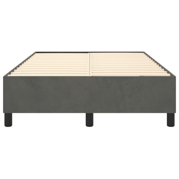 Estructura de cama box spring terciopelo gris oscuro 120x200 cm M 5