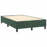 Estructura de cama box spring terciopelo verde oscuro 120x200cm 4