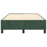 Estrutura de cama sem colchão 120x200 cm veludo verde-escuro 5