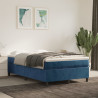 Estructura de cama box spring terciopelo azul oscuro 120x200 cm 1