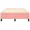 Estructura de cama box spring terciopelo rosa 120x200 cm 5