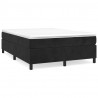 Estructura de cama box spring terciopelo negro 140x200 cm 2