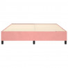 Estructura de cama box spring terciopelo rosa 160x200 cm 5