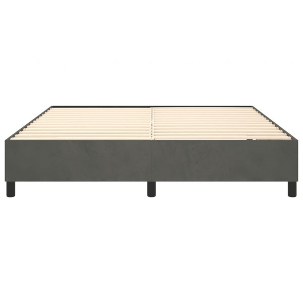 Estructura de cama box spring terciopelo gris oscuro 180x200 cm M 5