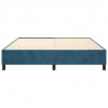 Estrutura de cama sem colchão 180x200 cm veludo azul-escuro 5