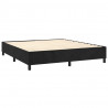 Estructura de cama box spring terciopelo negro 200x200 cm 4