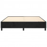 Estructura de cama box spring terciopelo negro 200x200 cm 5