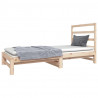 Sofá cama extraíble madera maciza de pino 2x(90x190) cm 3
