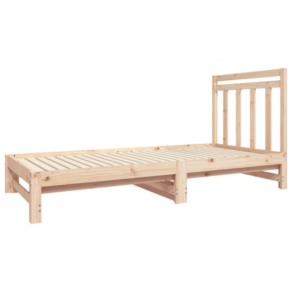 Sofá cama extraíble madera maciza de pino 2x(90x190) cm M 4