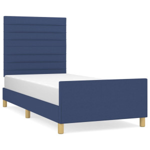 Estrutura de cama sem colchão 80x200 cm azul H