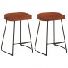 Bancos de bar Gavin 2 pcs 45x38x53 cm madeira mangueira maciça 1