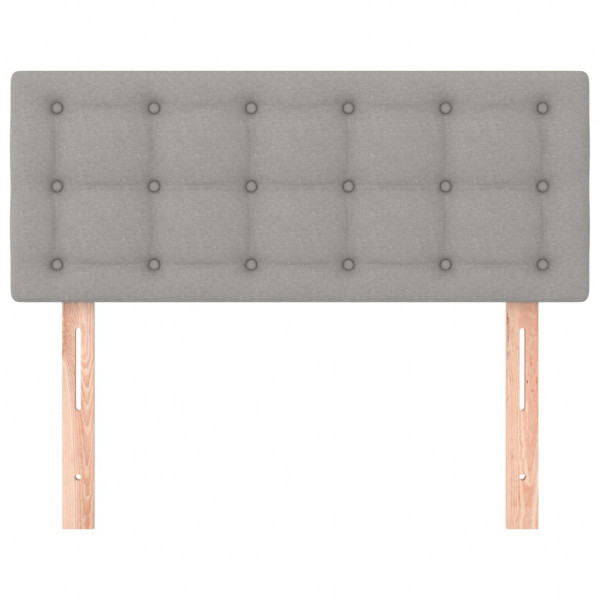 Cabecero de tela gris claro 80x5x78/88 cm M 3