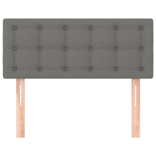 Cabeceira de cama tecido 80x5x78/88 cm cinzento-escuro M 3