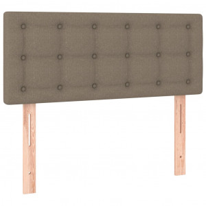 Cabeceira de cama tecido 90x5x78/88 cm cinzento-acastanhado H